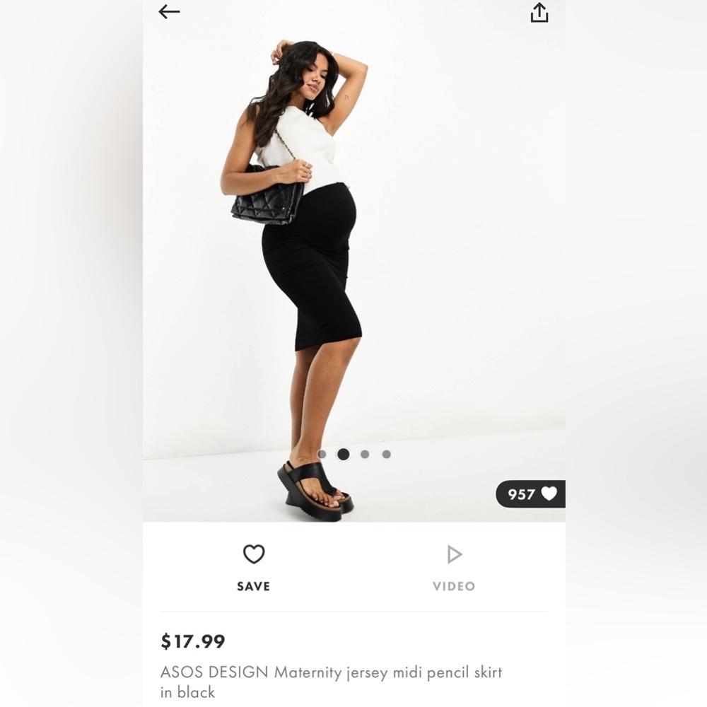 NWT ASOS Maternity Skirt